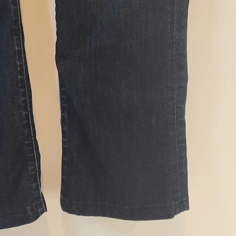 Joe's Jeans Mid Rise Boot Cut Dark Wash Blue Jeans Women's Sz W 28 EUC NICE! - Picture 9 of 16